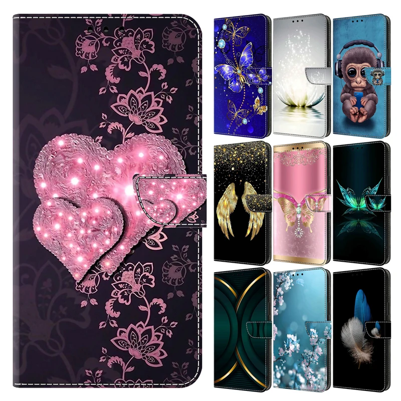 Premium 3D Magnetic Flip Leather Wallet Case