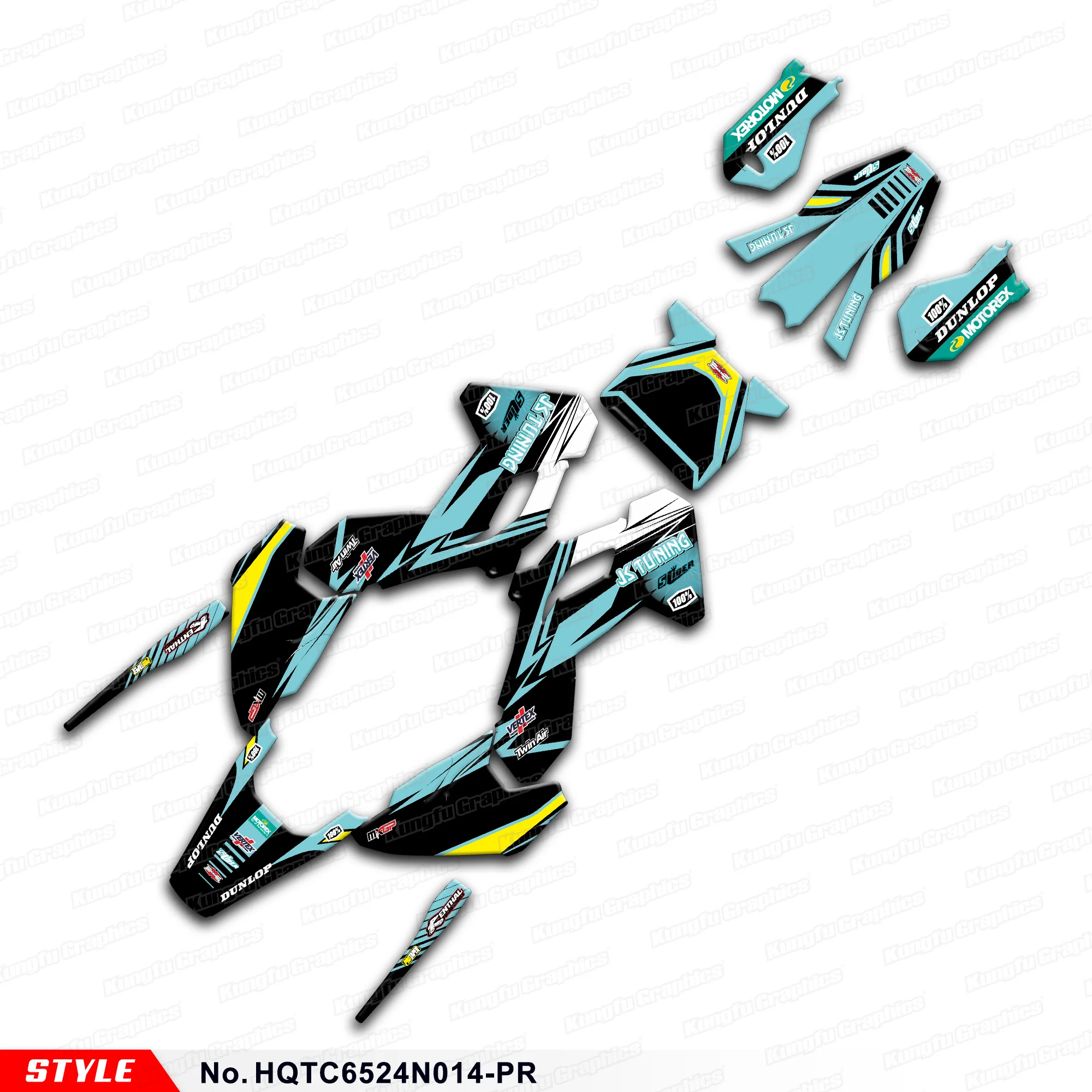 

Графическая пленка для мотоцикла Husqvarna TC65 2024, HQTC6524N014-PR