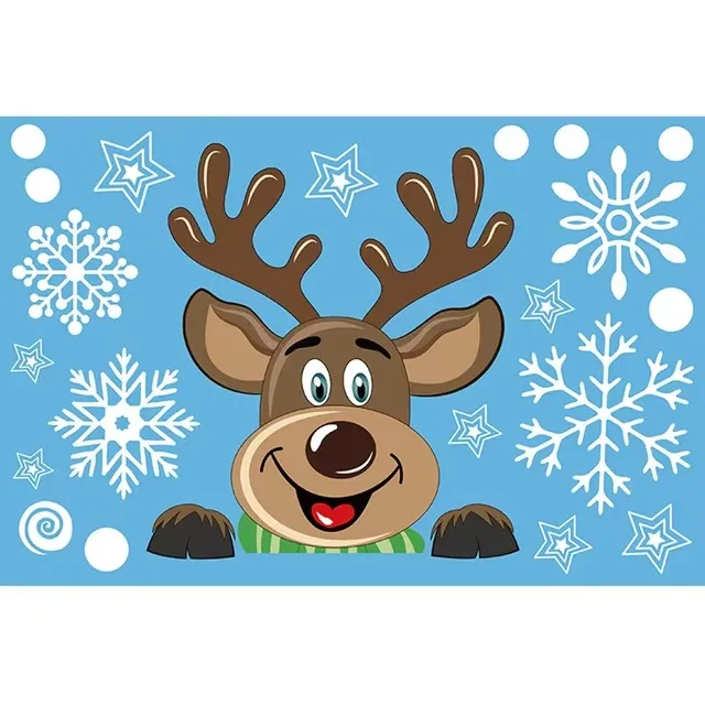 210 immagini natalizie per finestre, autoadesive con fiocchi di neve per finestre, riutilizzabili, in PVC, decorazione natalizia bianca invernale