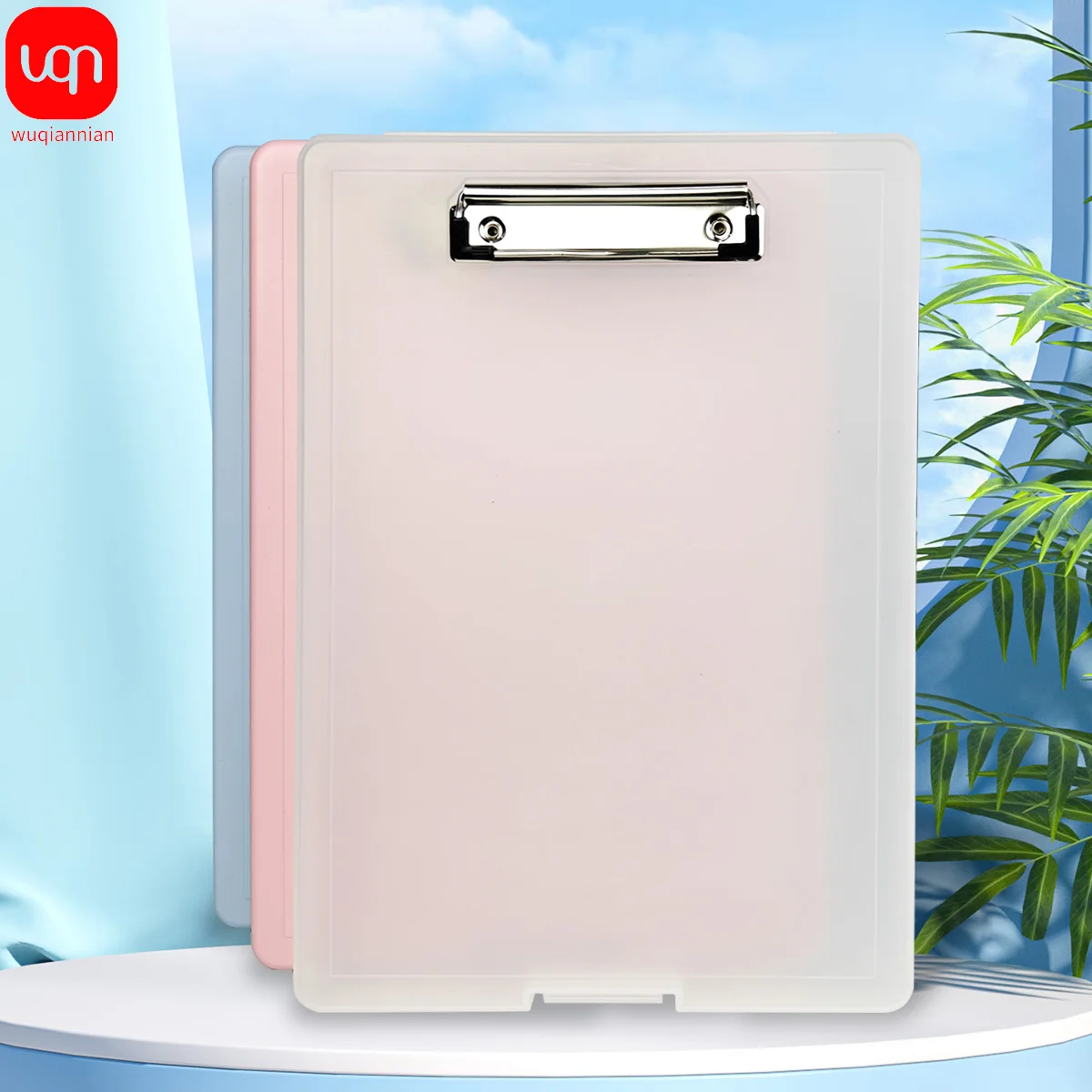 Flat File Folder file folder with Document Clip 2-in-1 Test Paper A4 Documents Organizer with Stickers Waterproof File Folder for Office