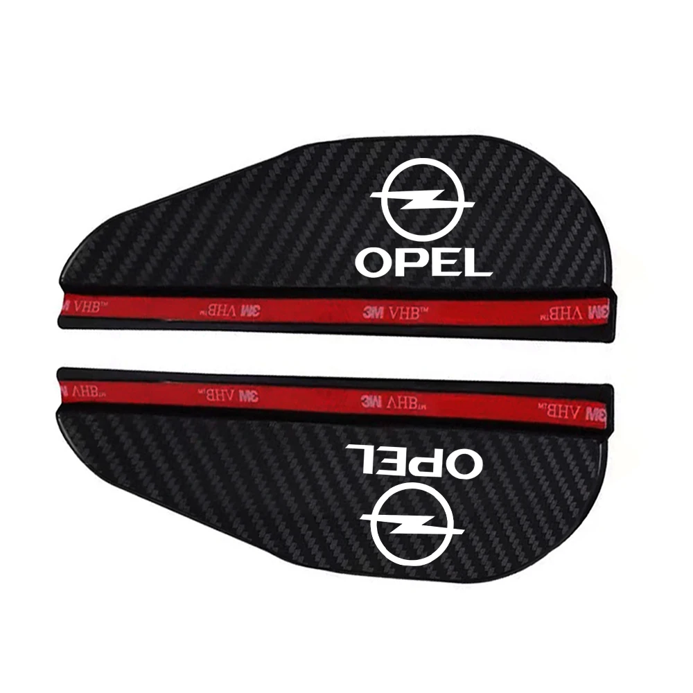 Rearview Mirror Rain Eyebrow 2x Car Rearview Mirror Rain Eyebrow Protector Rain Sticker For OPEL Tigra Vivaro Zafira Meriva Mokka Astra