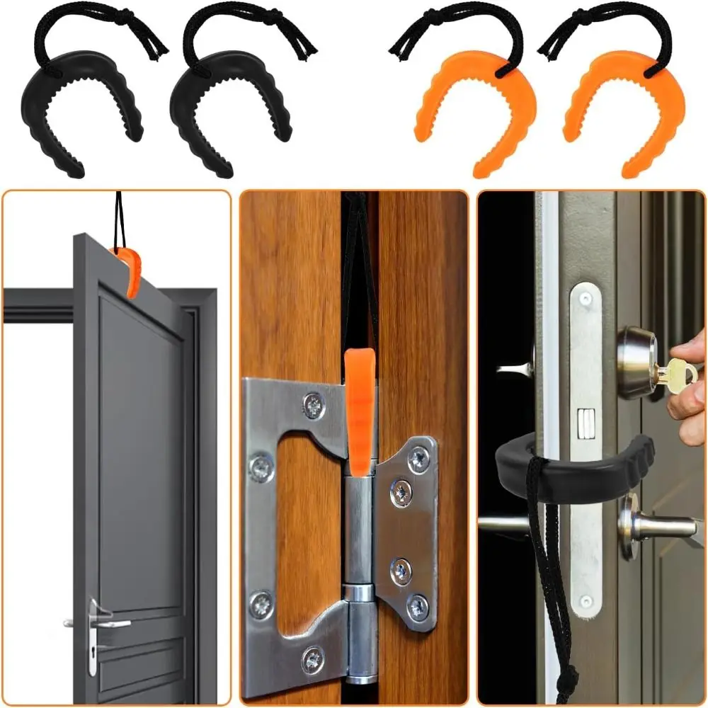 Rubber Door Stop Easy to Use Rubber Door Jam Firefighter Gear Wedge Firefighter Wedge Door Stop Alarm