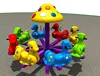 ZF Kindergarten Swivel Chair Carousel Children's Large Toy Outdoor Trampoline Mushroom Swivel Chair 5