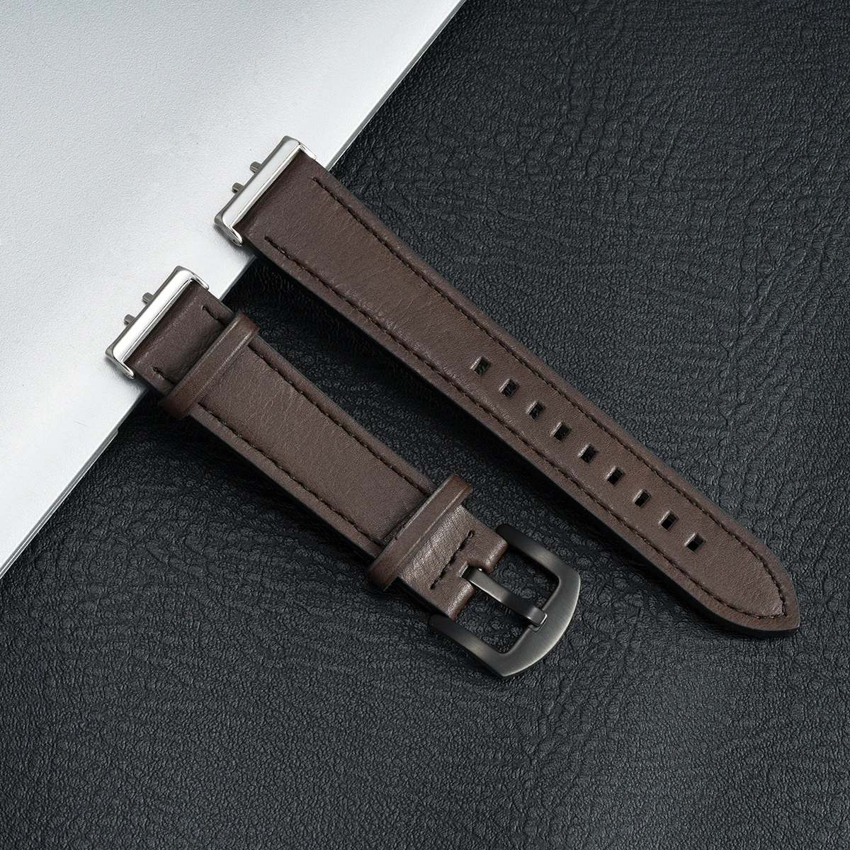 Premium Leather Strap Replacement for Sports Watch - Elegant Wristband Accessory