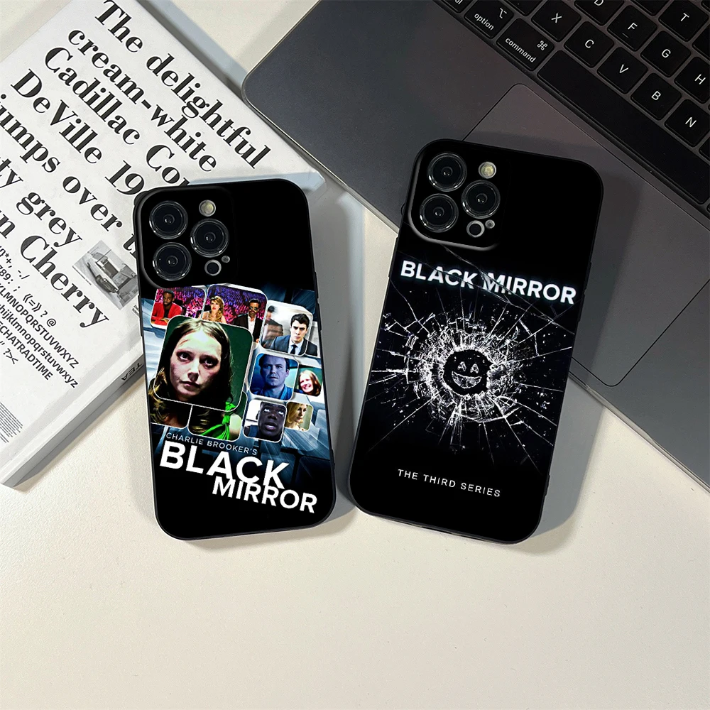 Per Iphone 15 Black Mirror Poster Tv Show Custodia Per Telefono Per Iphone 15 14 13 12 Pro Xr Xs Max 15 Plus Cover Nere