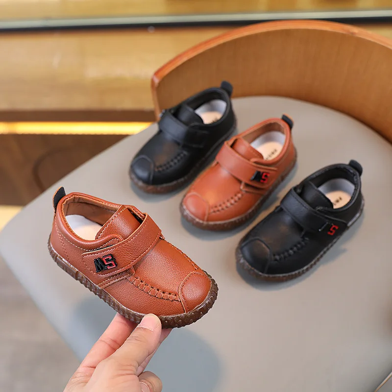 England Leather Shoes Kids Boy School Shoes Versatile Leisure - Main Image