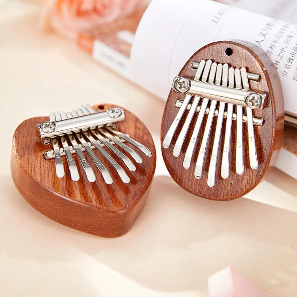 

1pc 4 Style Mini Thumb Piano 8 Tone Mini Kalimba Crystal Transparent Instrument Beginner Finger Portable Piano Piano Finger M7x0