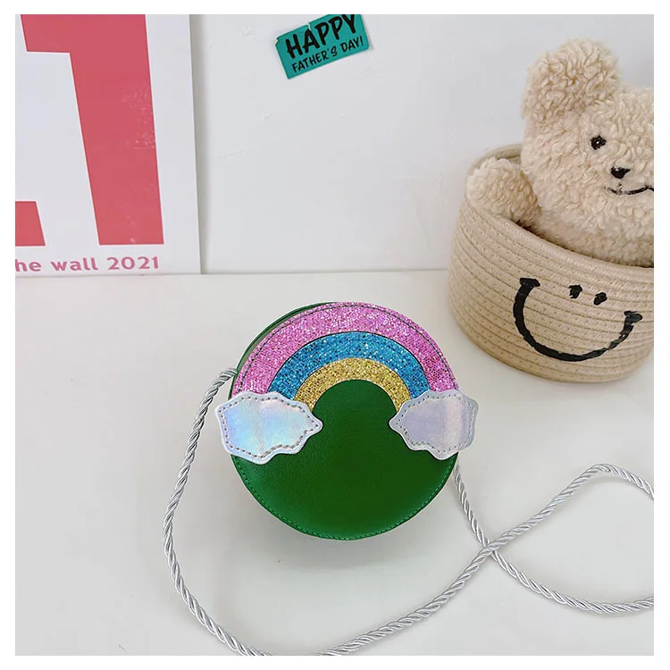 Kid Bag Elementary School Cartoon Cute Rainbow Coin Wallet Mini Crossbody Bag for Girls Kids Bags 5
