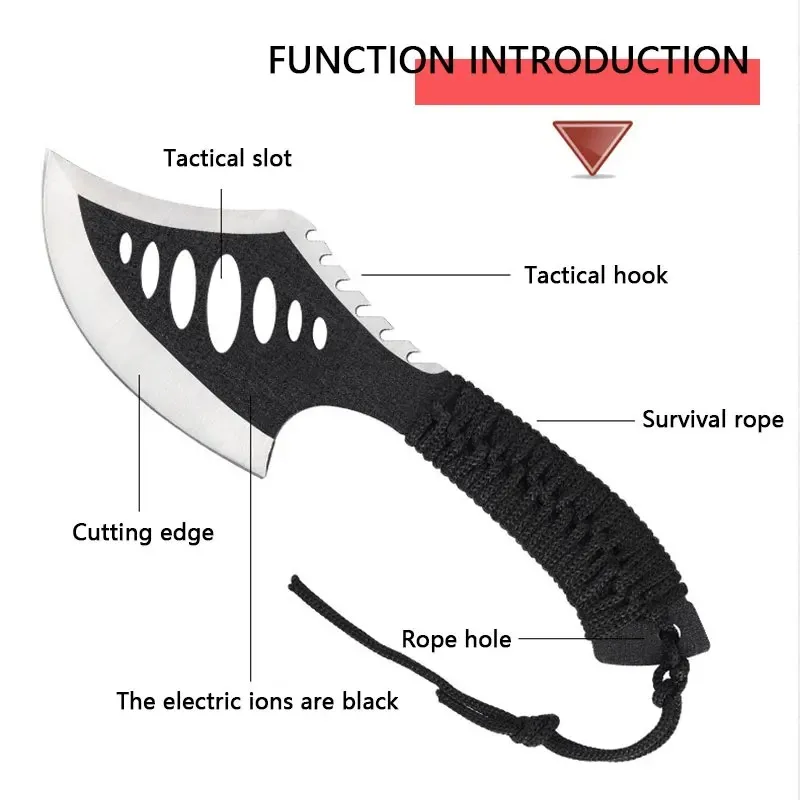 Black Carbon Steel AXE with Cutter sleeve 2