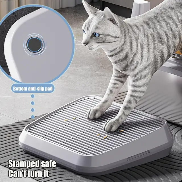 Cat Litter Catcher Ramp Box Double Layer Paw Cleaning Tray Cat Pedal Step Stool With Filter Universal Litter Box Cleaning Tools 4