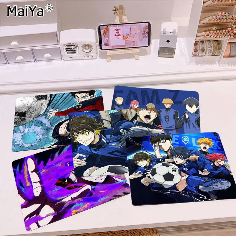 

Anime Blue Lock Mousepad 25x29cm Small Gaming Mouse Pad Gamer Desk Mat Keyboard Pad Decoration Mause Pad Office Desk Accessories