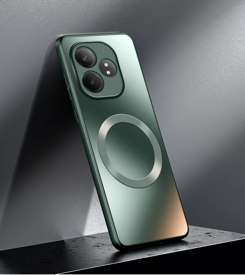 Hard Matte Magnetic Wireless Charging Protective Back Cover Case