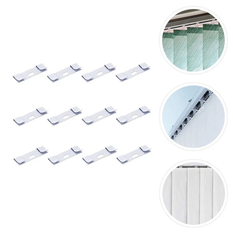 20 Pezzi Pesi di Tende Verticali & 10 m Catena per Tende Verticali, Stecche Doghe Dei Pesi Inferiori, Ricambio Lamelle per Accessori Tende Verticali Ufficio Casa Camera, Bianco (127 mm