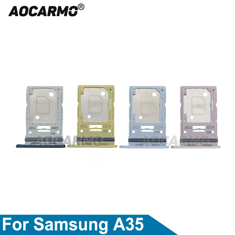 

Держатель слота для SIM-карты Aocarmo для Samsung Galaxy A35, запасные части, желтый/синий/черный