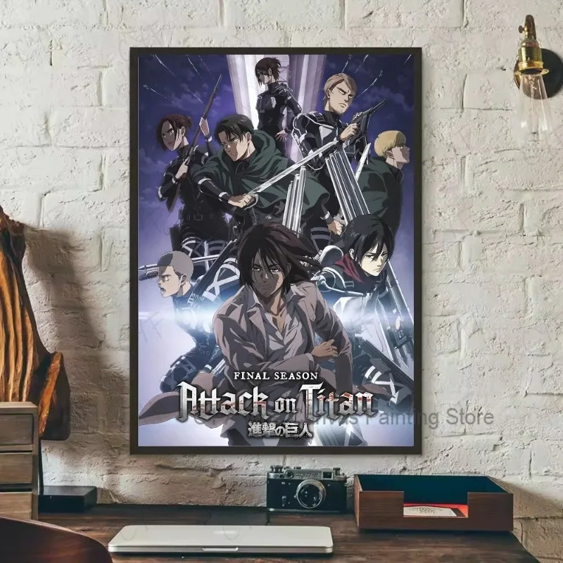Attack on Titan Canvas Art Poster - Coffee House Bar Room Wall Decor
