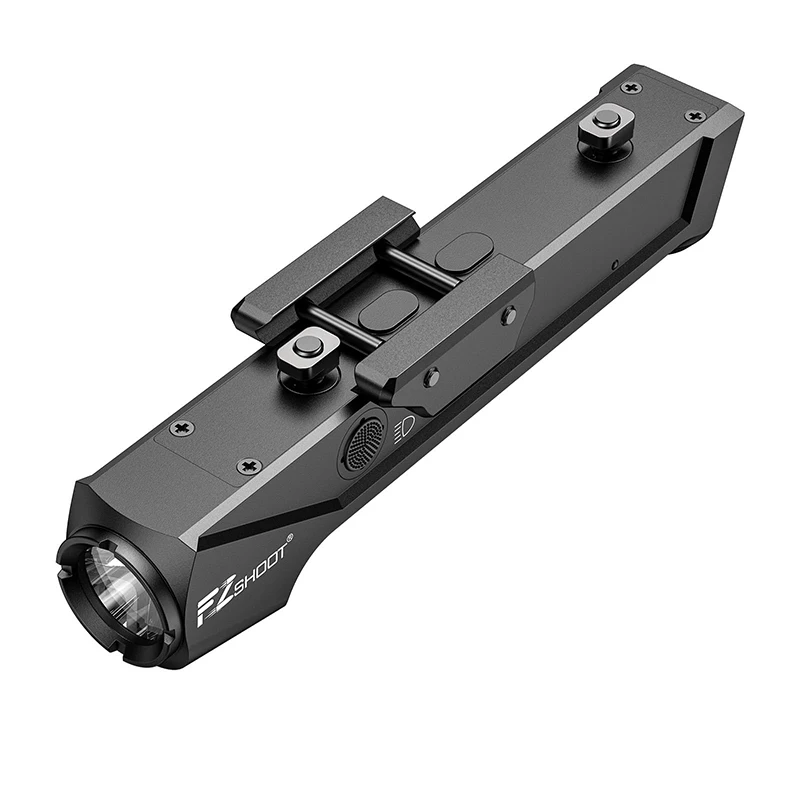 Tactical Flashlight 1800 Lumens Rifle Light Compatible with Picatinny and M-Rail with Magnetic Rechargeable Strobe Mode laser bore sight
