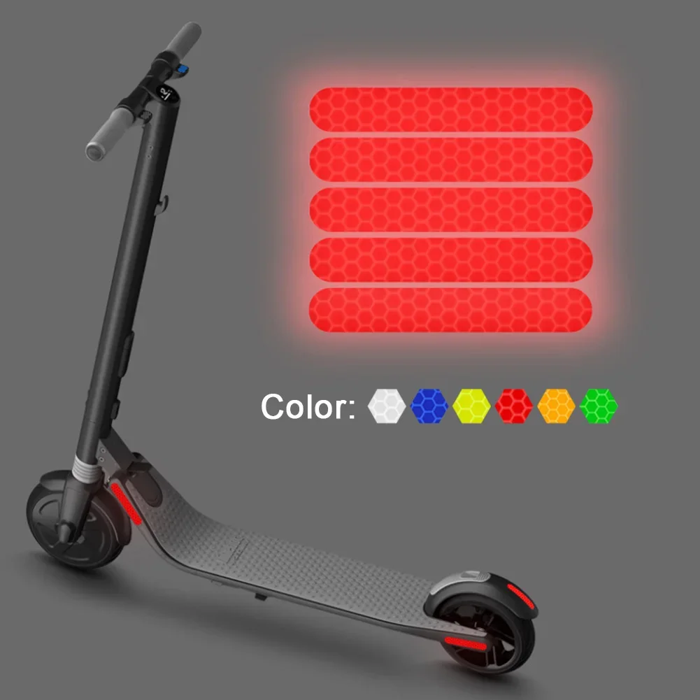 Electric Scooter Night Reflective Safety Sticker 5Pcs For Ninebot ES1 ES2 ES3 ES4 E22 E25