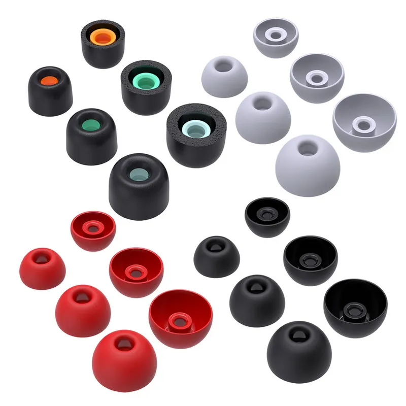 12pairs Ultra Memory Foam Eartips Silicone Earpads Compatible with