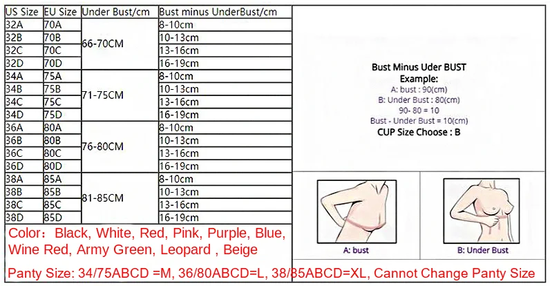 Glossy Women Underwear Rhinestone Letter Comfort Push Up Bra Panty 2 Piece Brief Suit Plus Size Pink Sexy Seamless_voghion.com