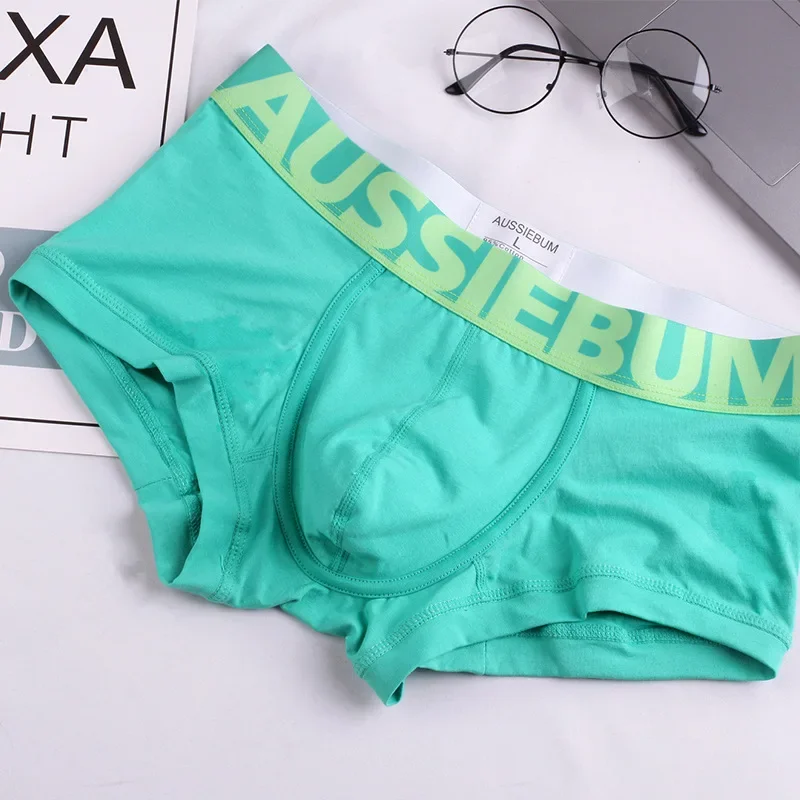 Men's underwear cotton elastic breathable waist four corners fashionable panties men's flat pants 4