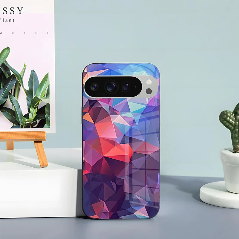 Luxury Tempered Glass Phone Case Cover with Enhanced Protection