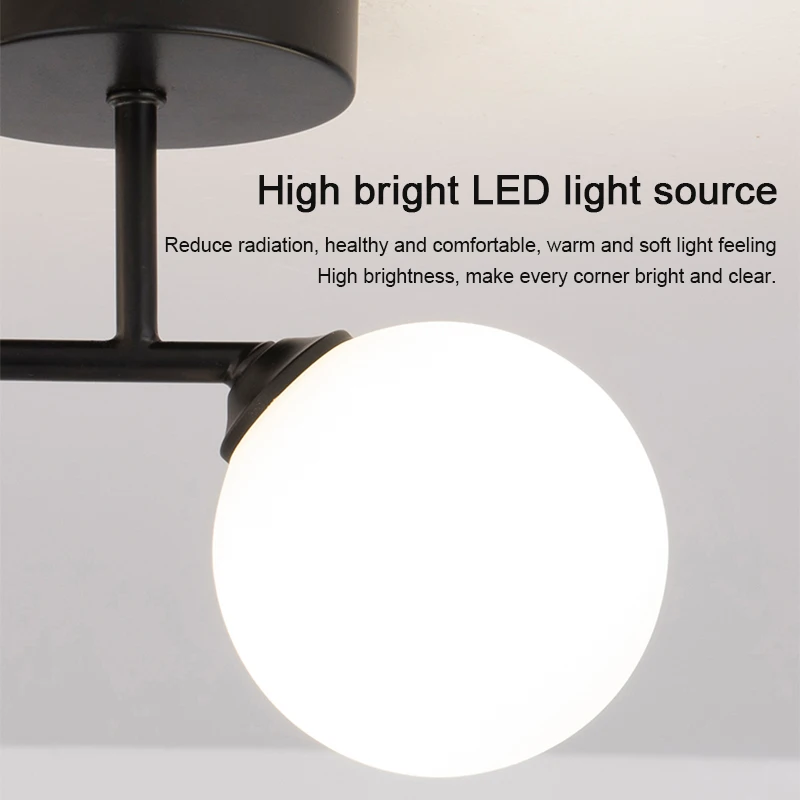 LED 천장 조명 홈 장식 인테리어 조명 침실 거실 식탁 휴대품 보관소 복도 북유럽 공 천장 조명
