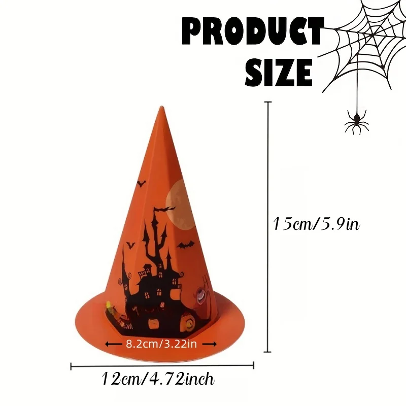 1/20 stücke Halloween Hut-förmigen Candy Box Geist Hexe Süßes oder Saures Box Set Party Gefälligkeiten Dekor Urlaub geschenke Verpackung Liefert – Detail 1