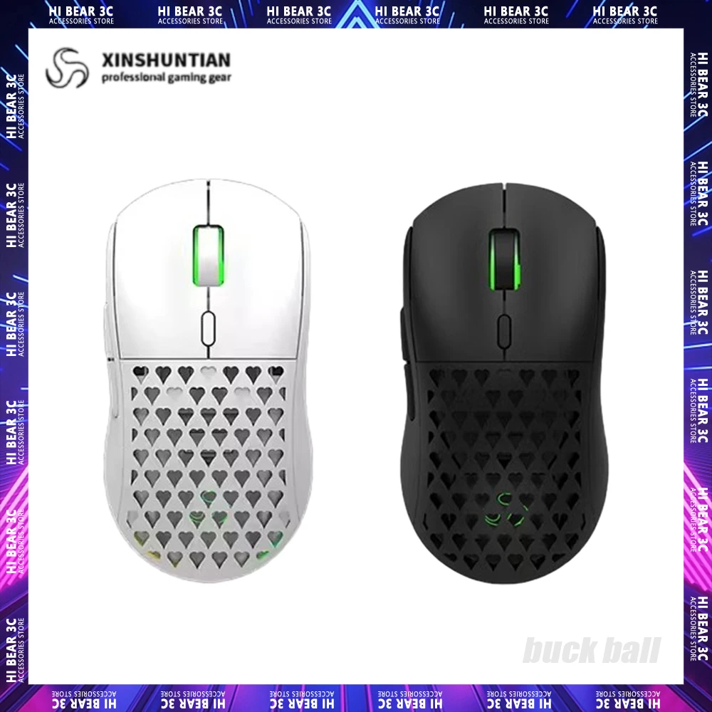 

Xinshuntian G920pro Paw3396 Gaming Mouse Hot Swap Dual Mode Wireless Mouse DIY Pc Gamer Accessories RGB Light E-Sports Office​