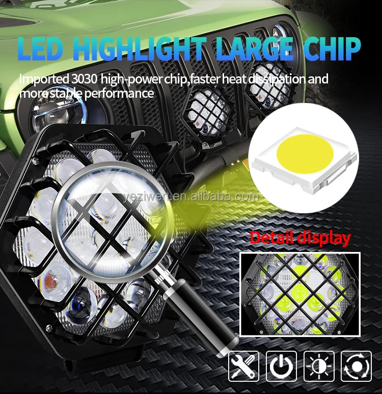 Auto Work Light 150W Led Light Round Square LED Offroad LED Bar 5.5 Inch Spot Fl