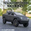 1:24 Tesla Cybertruck Pickup Alloy Car Model Diecasts Metal Toy Off-road Vehicles Truck Model Sound and Light Kids Gifts C107 1