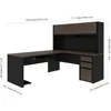 L-Shaped Desk with Hutch and Pedestal, 72W Narrow Desk Shell, 71W Hutch for Narrow Desk Shell, 60W Return Table 3