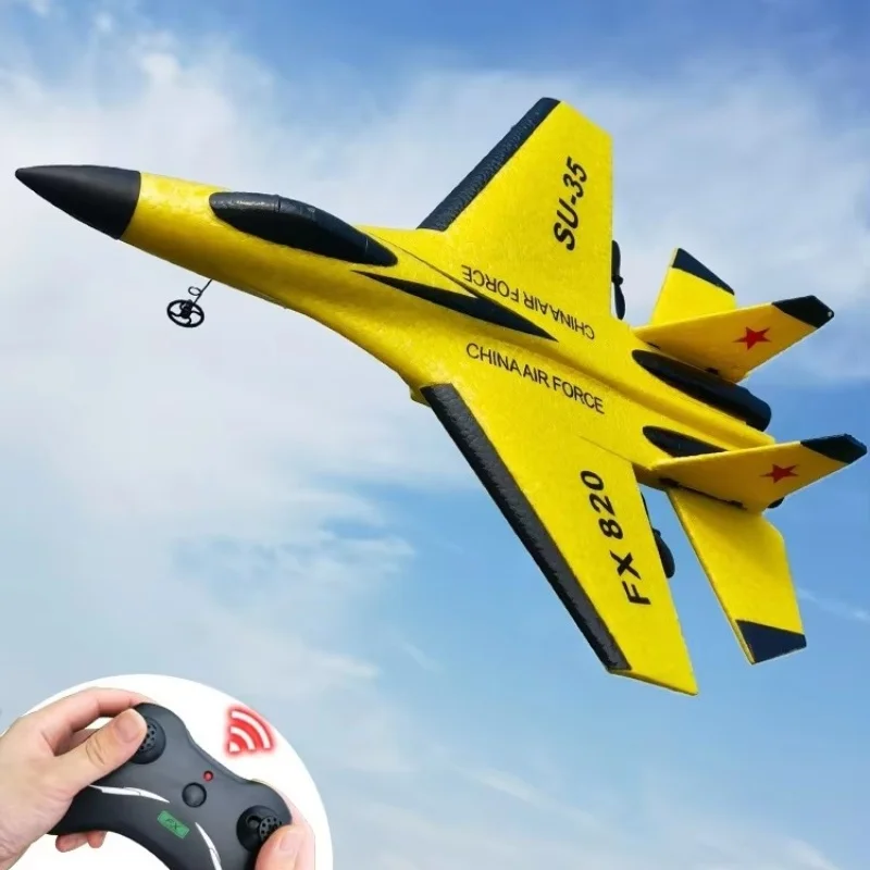 New 2.4g Remote Control Aircraft Fighter Fixed Wing Glider Foam Aircraft Crashworthy Fall Resistant Model Boy Birthday Toys Gift 2