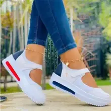  2021 Women Chunky Sneakers Solid Color Platform Shoes Thick Bottom Zipper Women's Vulcanized Shoes Sneakers Zapatos De Mujer 