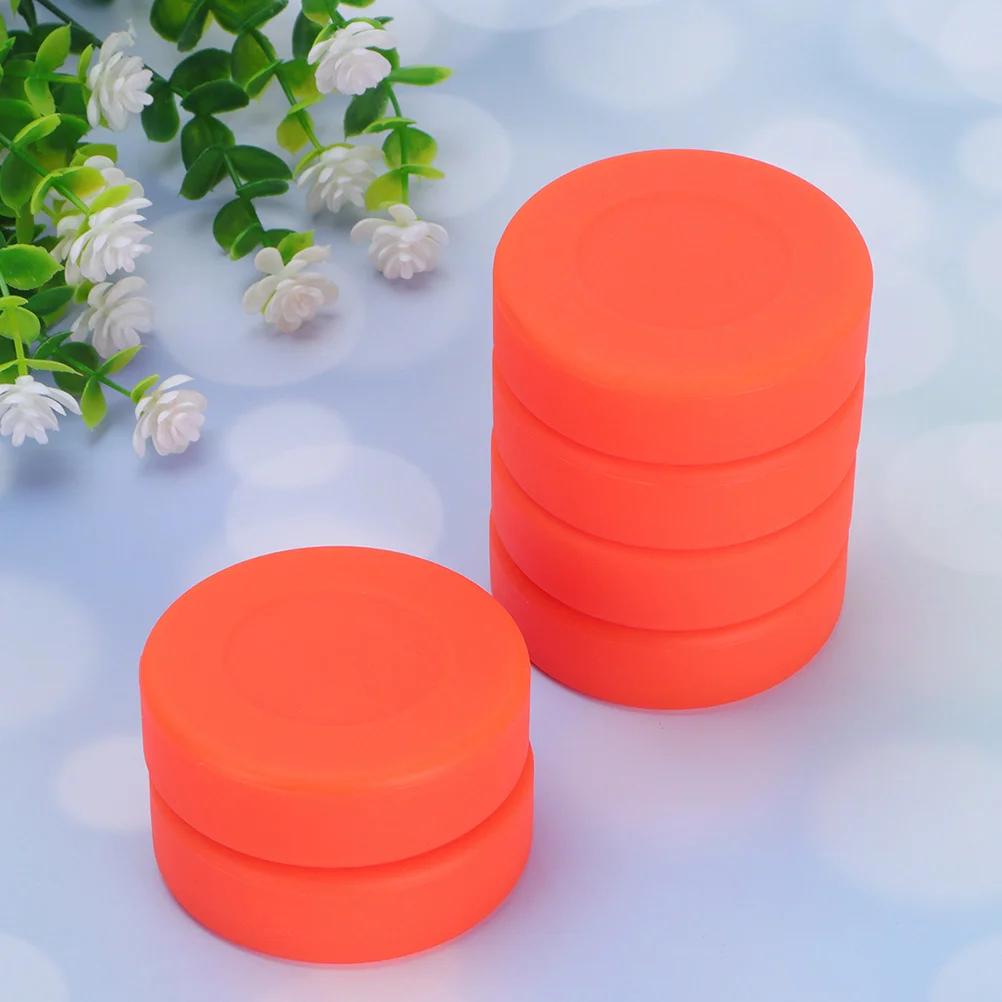 3Pcs Hockey Training Puck Puck Street Hockey Balls for Training (Orange) Inline 6