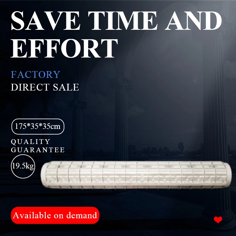 

20cm/7.87in Precast Arch Shape Concrete Balustrade Rail Base Beam Desk Gardening Handrail