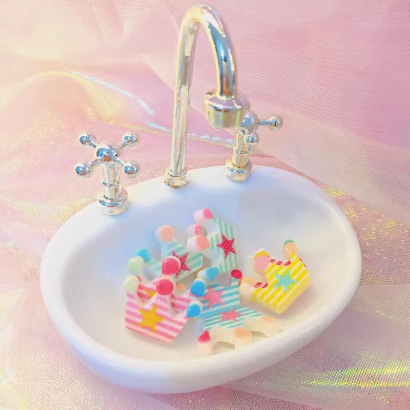 South Korean Creative Cute Mini Hamster Eating Basin, Desktop Faucet Table, Modelling Storage, Jewelry Decor, Home, Student, 1Pc