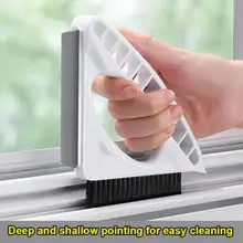 

2022 Creative Gap Groove Cleaning Brush Magic Window Cleaning Brush-Quickly Clean All Corners Gaps Track 3In1 Cleaner Tool