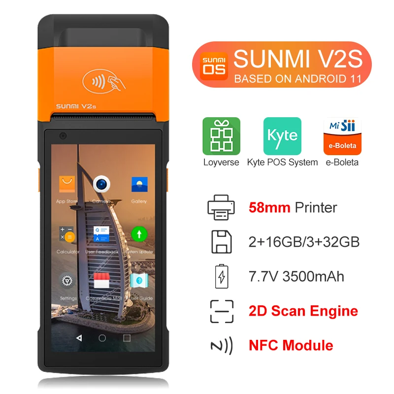 SUNMI Impresora T rmica Port til V2S V2S Plus Dispositivo De Impresi n 