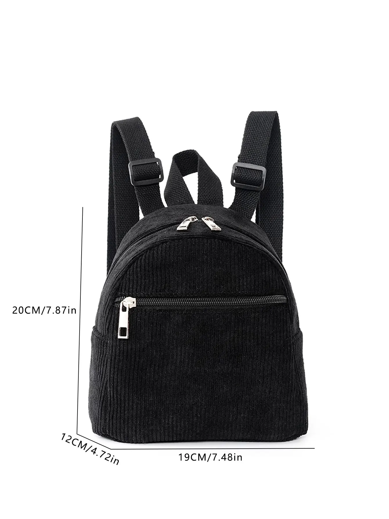 Womens Backpack Mini Fashion Corduroy Small School Bag Suitable For Traveling And Shopping