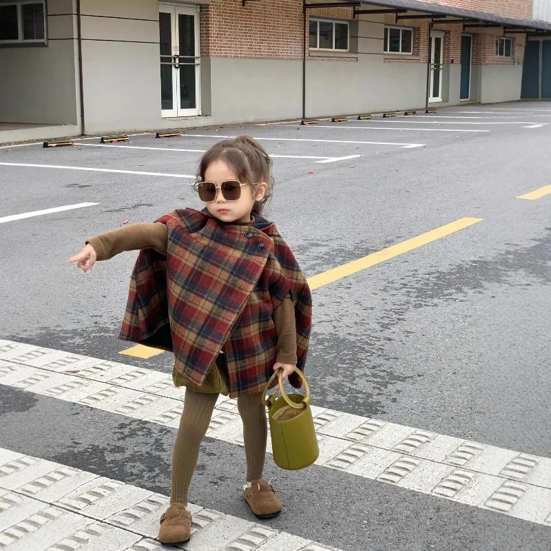 두꺼운 모직 망토 두꺼운 따뜻한 모직 망토 재킷 아동복 어린이 겨울 재킷 소년 푸퍼 재킷 여성용 가방
