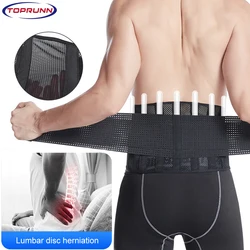 TopRunn Lumbar Support Belt-Back Brace Support Belt-Adjustable Lumbar Support Back Brace for Sciatica, Scoliosis,Herniated Disc