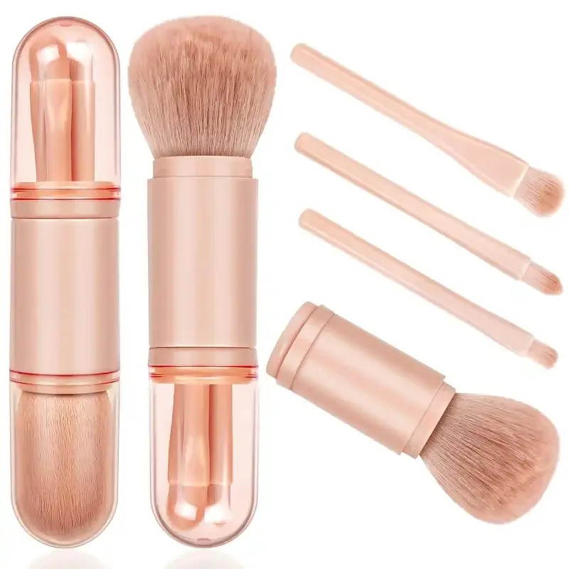 4 In 1 Makeup Brush Mini Eye Shadow Brush Powder Convenient Makeup Beauty Tools makeup brush set makeup brush makeup tool set makeup tool