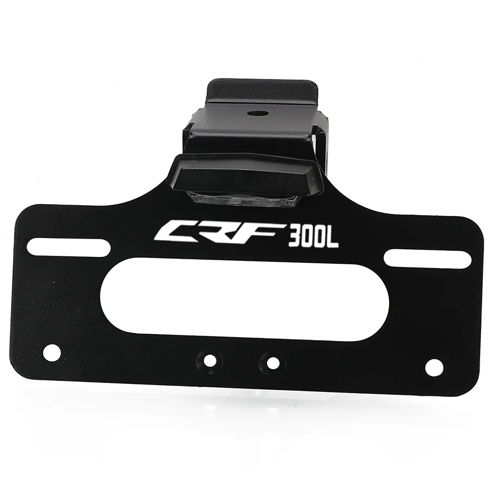 혼다 CRF 300L CRF300L 랠리 ABS 2021-2022-2023 알루미늄 라이센스 플레이트 홀더 브래킷 리어 테일 깔끔한 펜더 제거기 키트