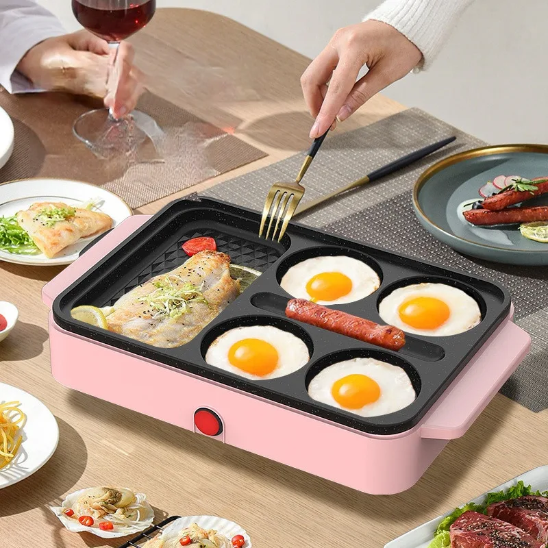 Household frying and roasting machine four-in-one electric baking pan sausage electric baking pan