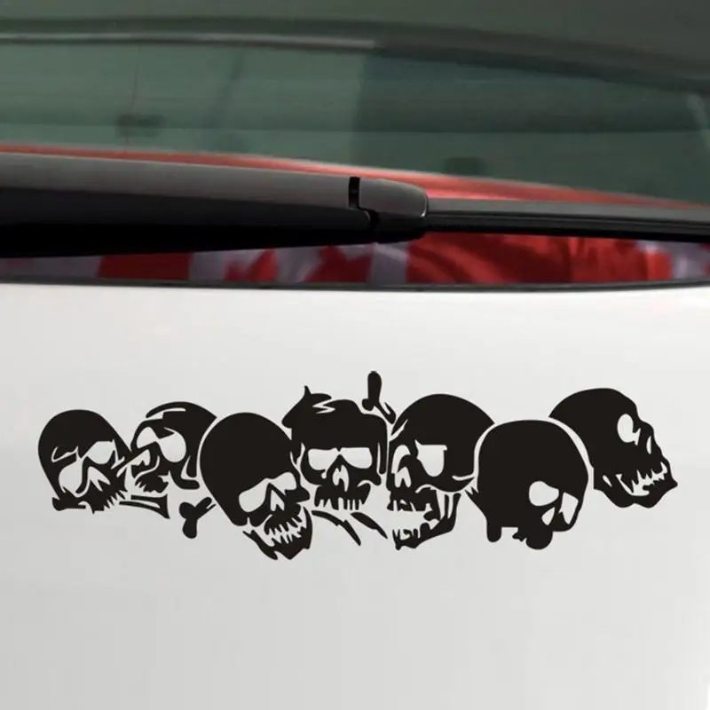 Halloween Reflective Car Stickers Motorcycle Skull Stickers Horror Auto Exterior Decoration Cool Decals for Car Motorcycle
