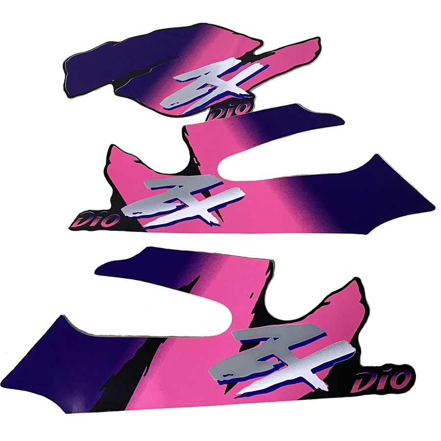 Purple Motorcycle Whole Body Stickers Decals Scooter Decorative Emblem Logo Badge For Honda DIO ZX 50 AF27 AF28 AF34 AF35 AF38