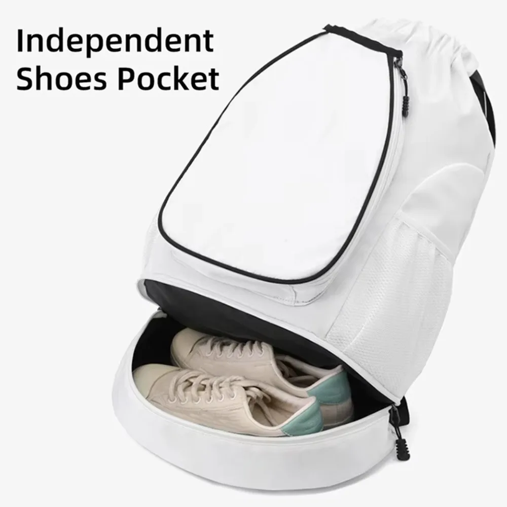 Multifunctional Badminton Racket Backpack Large Capacity with Shoes Pocket Pickleball Racket Bag Waterproof Sports Bag