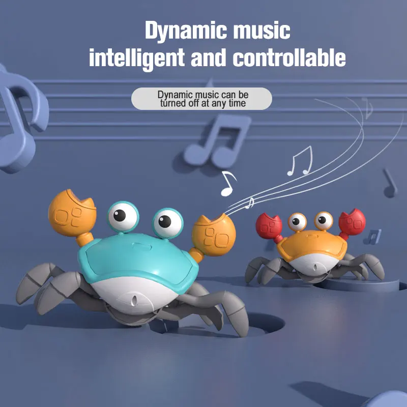 Children Dancing Crab Crawling Interactive Induction Escape Crabs Toy Dancing with Music Educational Toddler Toy Christmas Gift 4