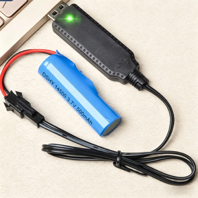 1/2PCS RC 장난감용 3.7V/7.4V USB 충전기 케이블 SM/JST/XH2.54 커넥터 리튬 이온 배터리 충전 코드 원격 제어 자동차용