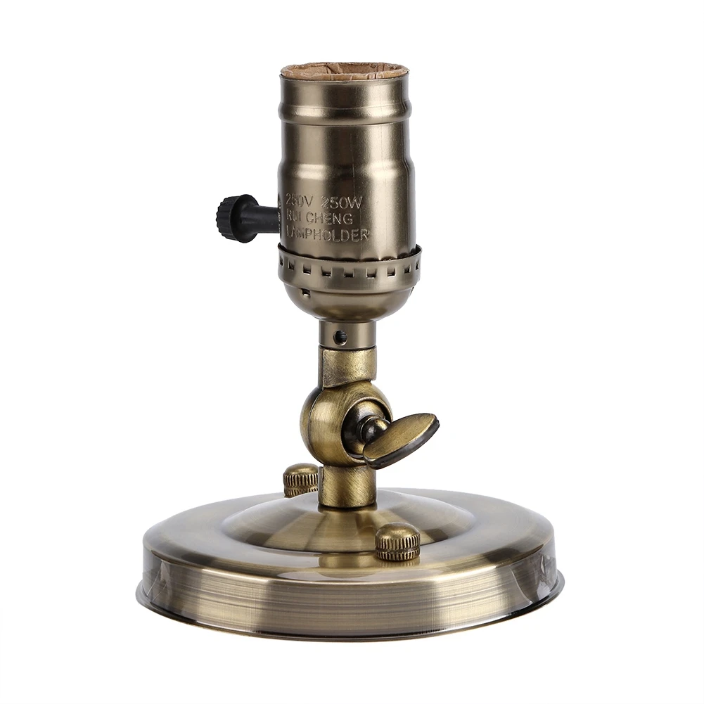 E26 E27 Lamp Base Vintage Wall Light Holder Socket with Switch for Home Bedroom Dining Room Decoration 220V lamp holder,lamp bulb holder,lamp base,led lamp base